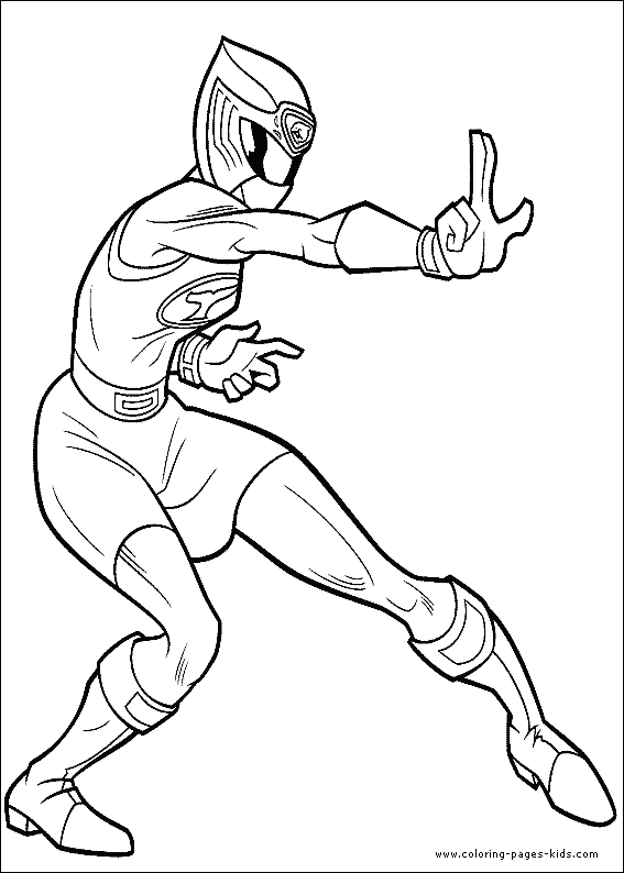 Power Rangers color page cartoon characters coloring pages