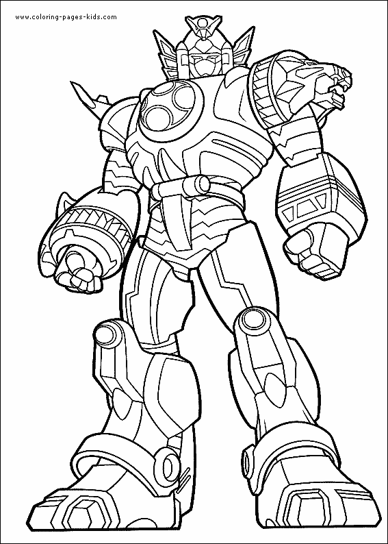 Power Rangers color page cartoon characters coloring pages