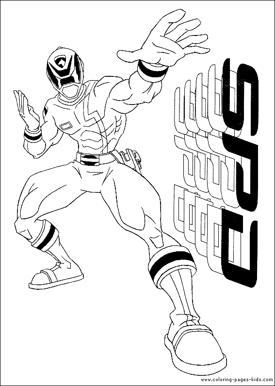 Power Rangers color page cartoon characters coloring pages