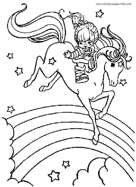 Rainbow Brite color page - Cartoon Color Pages - printable cartoon