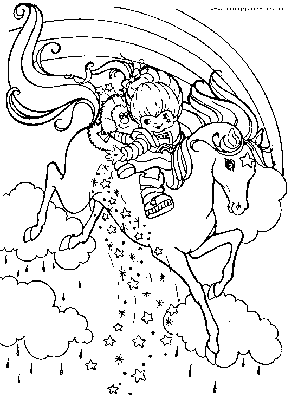 unicorn and rainbow coloring pages - photo #36