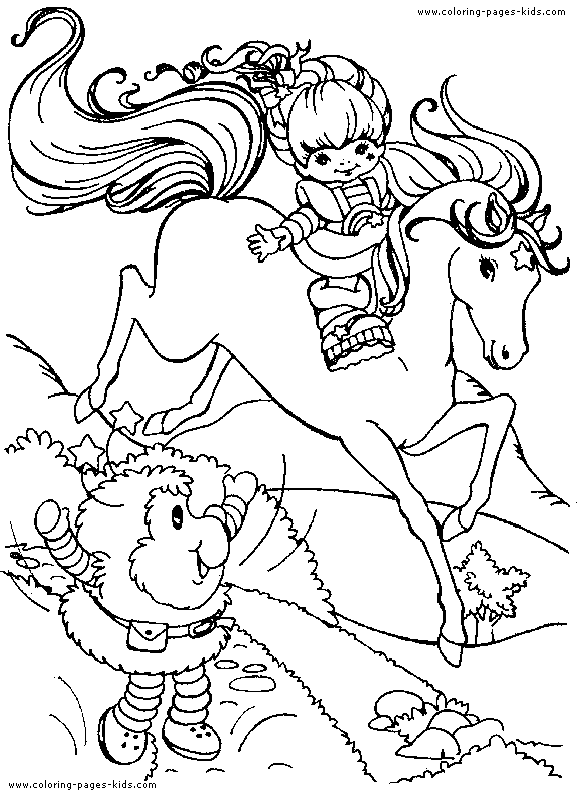 rainbow brite coloring pages for kids - photo #33