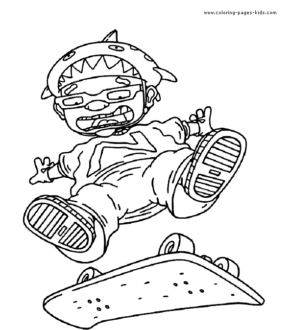 Rocket Power color page cartoon characters coloring pages, color plate, coloring sheet,printable coloring picture