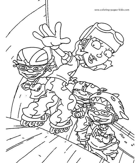 Rocket Power Color Page Coloring Pages Kids Cartoon Free Printable