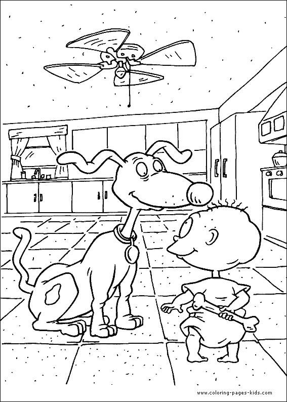 Rugrats Color Page Cartoon Color Pages Printable Cartoon Coloring 