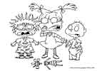 Rugrats color page, cartoon coloring pages picture print
