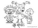 Rugrats color page, cartoon coloring pages picture print