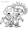 Rugrats color page, cartoon coloring pages picture print