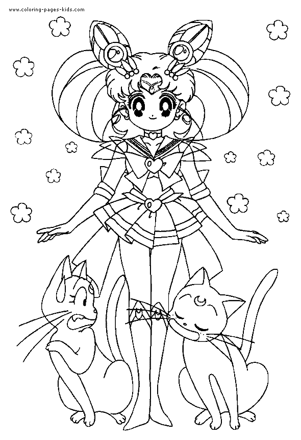 Sailor Moon color page - Cartoon Color Pages - printable cartoon