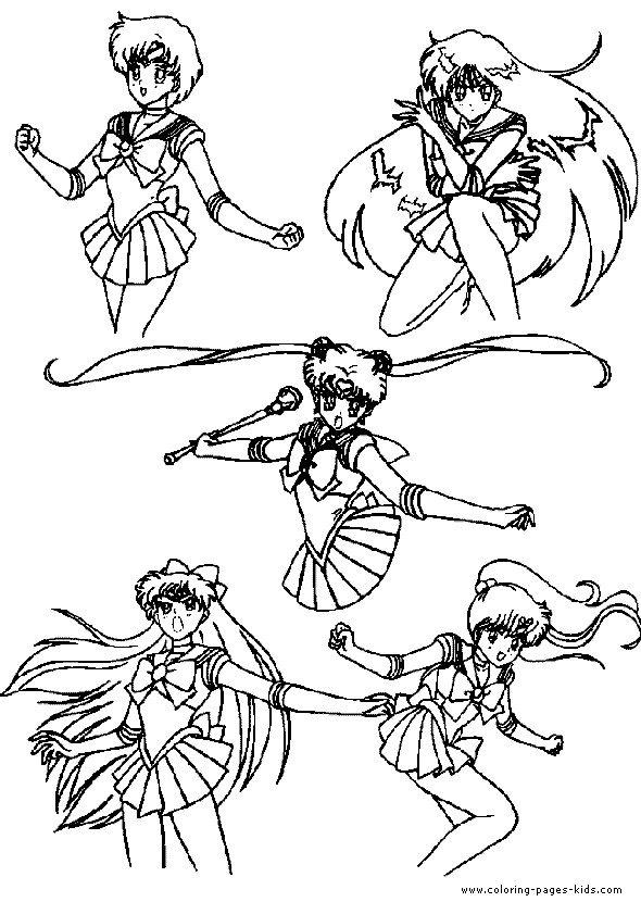 sailor moon coloring pages characters - photo #15