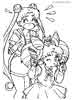 Sailor Moon color page, cartoon coloring pages picture print