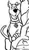 Scooby Doo color page, cartoon coloring pages picture print