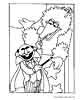 Sesame street color page, cartoon coloring pages picture print