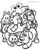 Elmo Sesame Street coloring page for kids