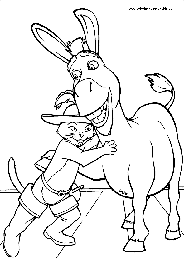 Shrek color page - Coloring pages for kids - Cartoon ...