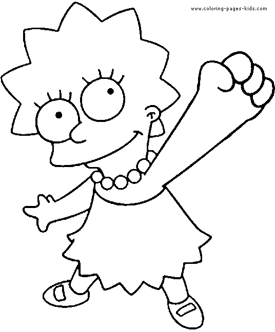 Simpsons color page cartoon characters coloring pages, color plate, coloring sheet,printable coloring picture
