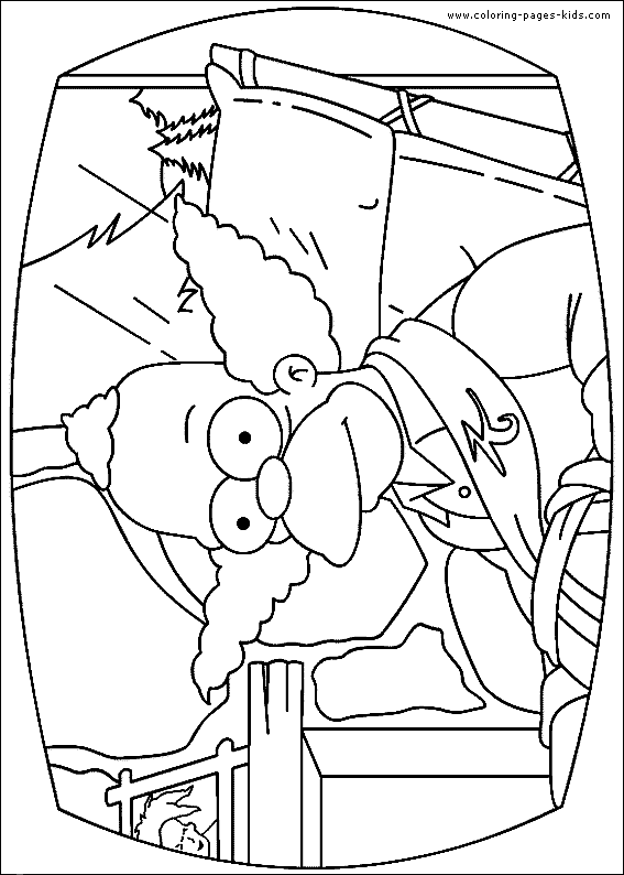 Simpsons color page cartoon characters coloring pages, color plate, coloring sheet,printable coloring picture