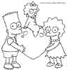 Simpsons color page, cartoon coloring pages picture print