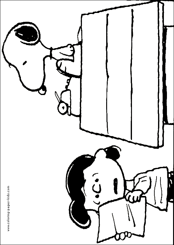 peanuts comic coloring pages - photo #31