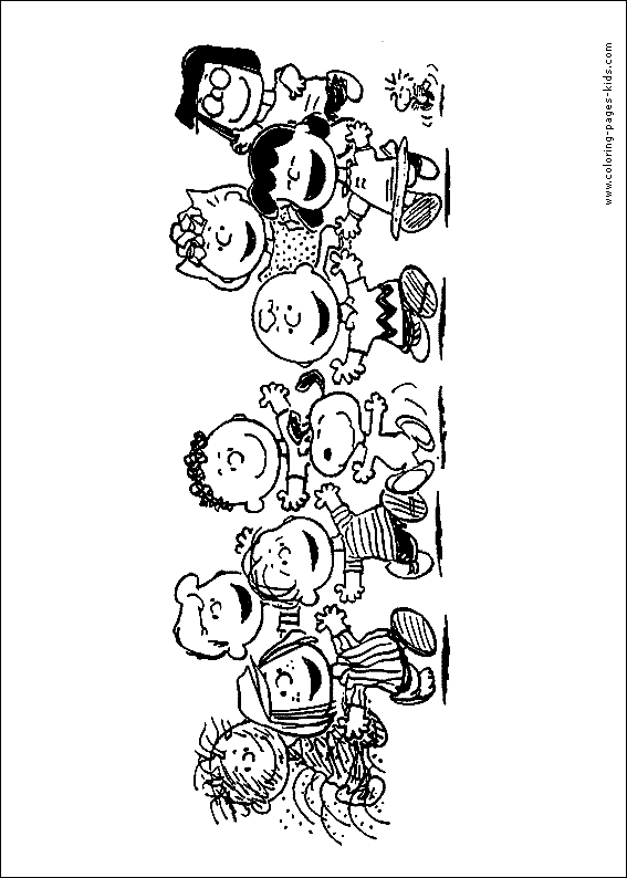 peanuts comic coloring pages - photo #9