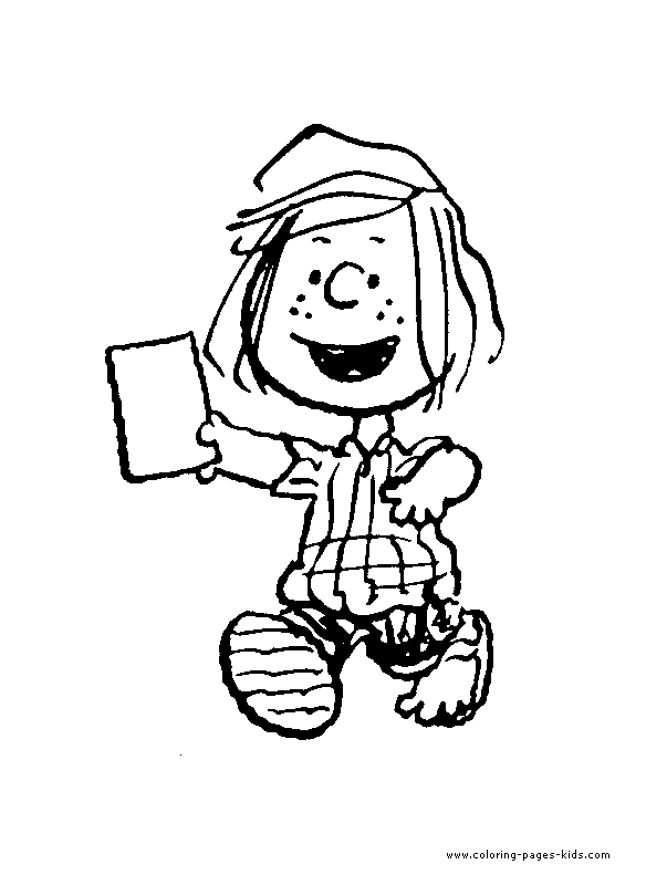 peanuts comic coloring pages - photo #4