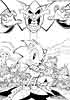 Sonic the Hedgehog color page, cartoon coloring pages picture print