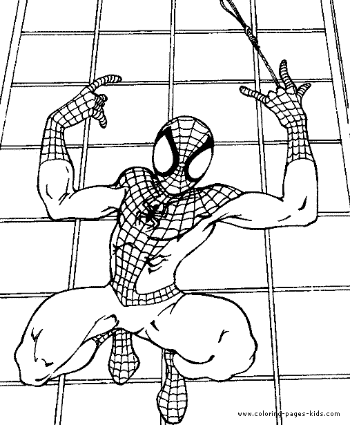 Spider-Man color page - Cartoon Color Pages - printable ...