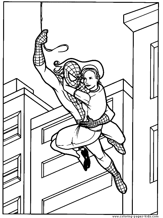 Spider Man coloring sheet