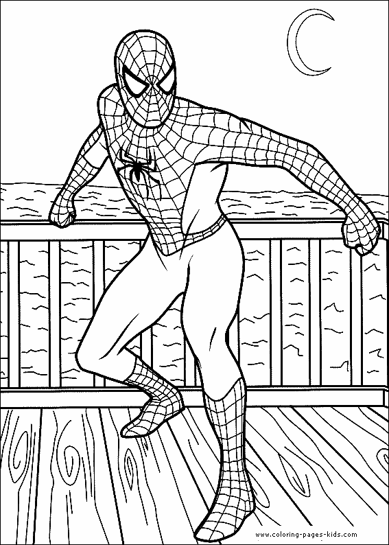 Spider-Man color page - Cartoon Color Pages - printable ...