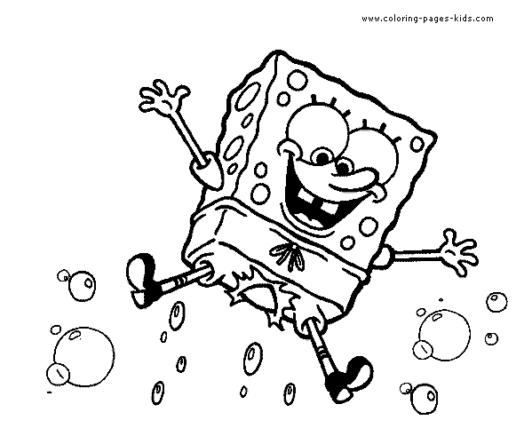 Spongebob color page, cartoon characters coloring pages, color plate, coloring sheet,printable coloring picture