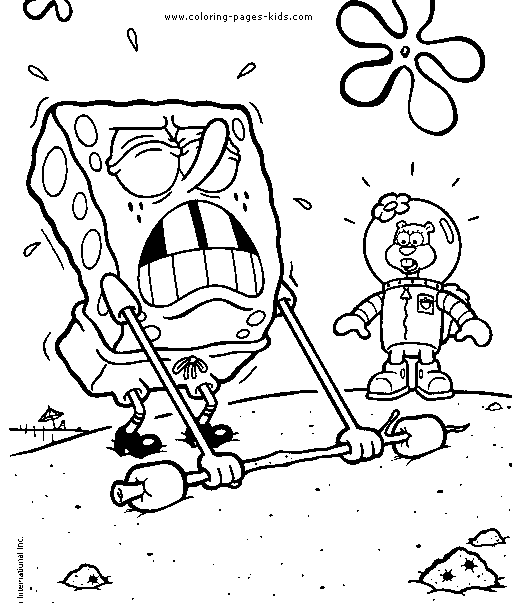 pictures of spongebob to color