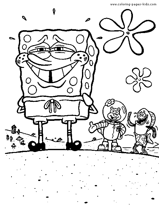 Spongebob Squarepants coloring sheet