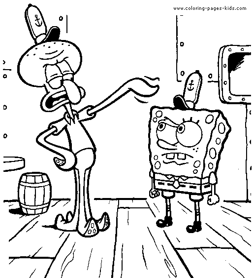 Spongebob color page