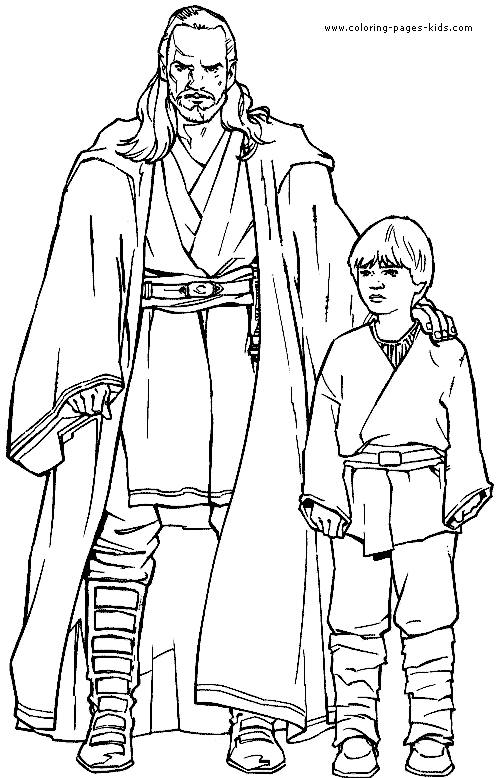 Star Wars color page cartoon characters coloring pages