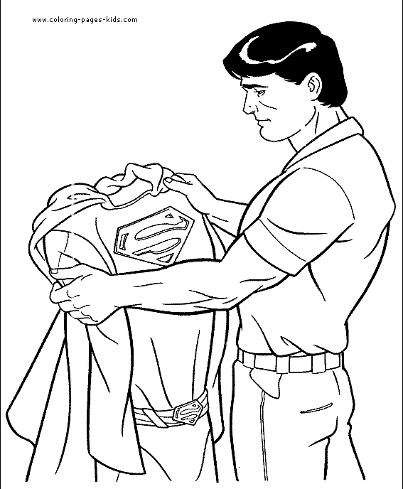 Superman color page, cartoon characters coloring pages, color plate, coloring sheet,printable coloring picture