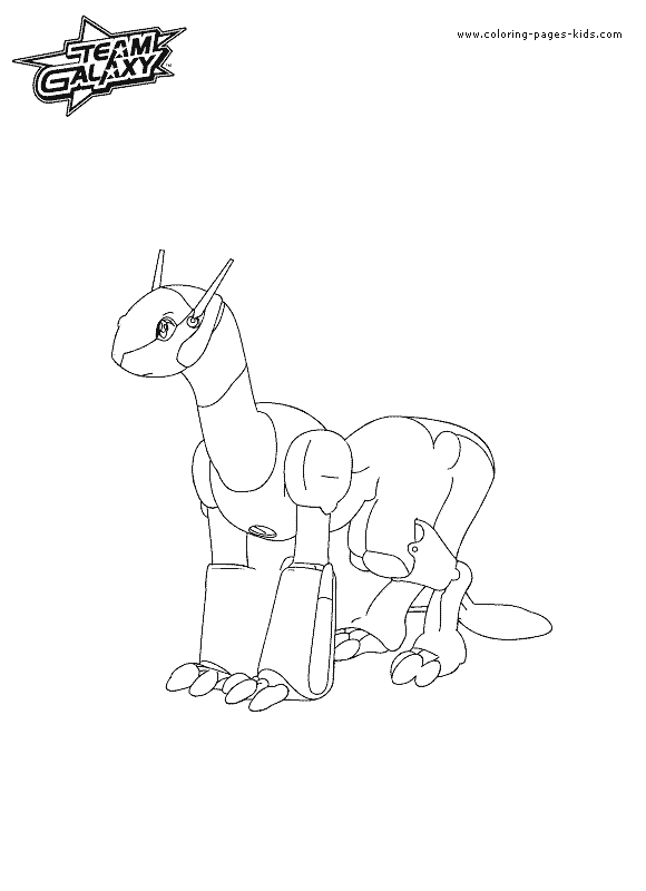 Team Galaxy color page cartoon characters coloring pages
