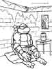 Teenage Mutant Ninja Turtles color page, cartoon coloring pages picture print