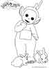 Teletubbies color page, cartoon coloring pages picture print