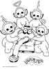 Teletubbies color page, cartoon coloring pages picture print