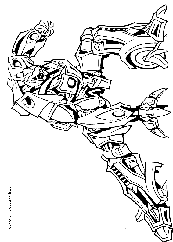 Transformers color page cartoon characters coloring pages