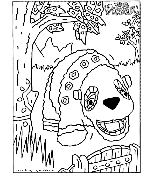 Viva Piñata color page cartoon characters coloring pages