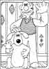 Wallace and Gromit color page, cartoon coloring pages picture print