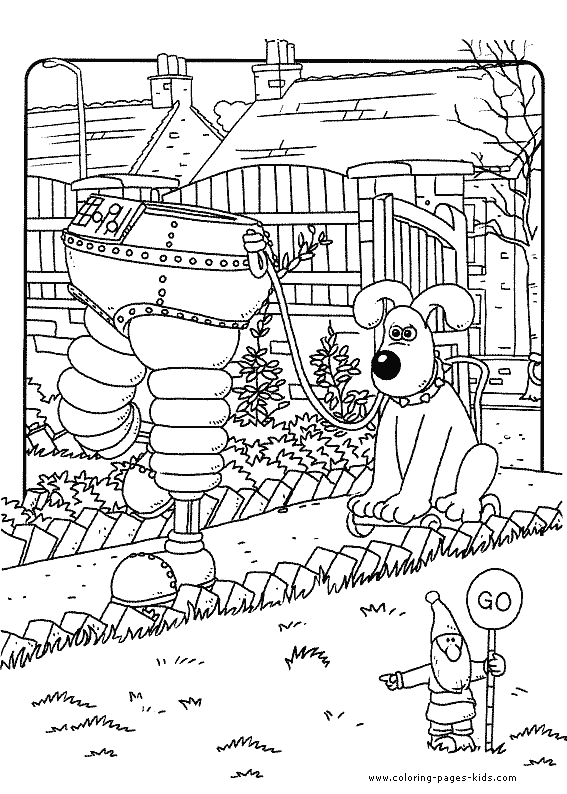 wallace and gromit coloring pages - photo #46