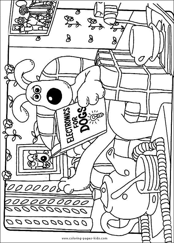 Wallace and Gromit color page cartoon characters coloring pages
