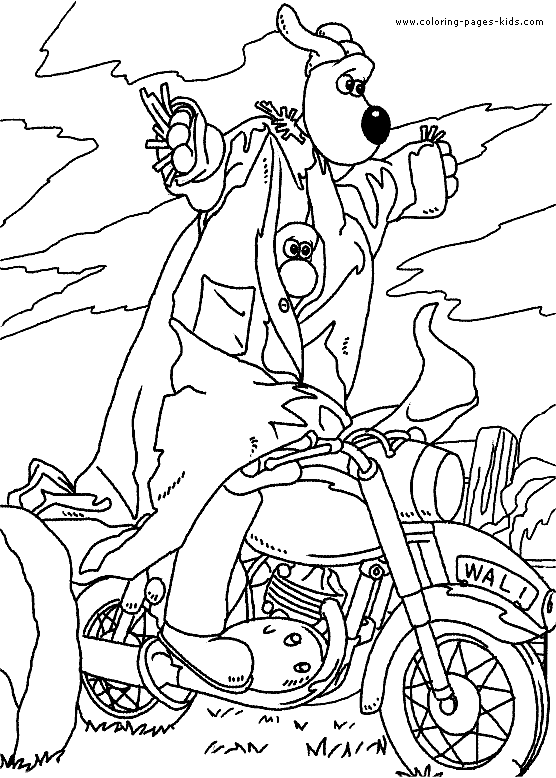 wallace and gromit coloring pages - photo #13