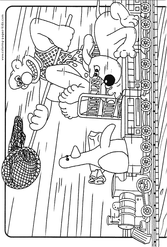 wallace and gromit coloring pages - photo #28