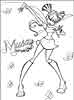 Winx Club color page, cartoon coloring pages picture print