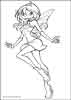Winx Club color page, cartoon coloring pages picture print