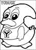 Yokomon color page, cartoon coloring pages picture print