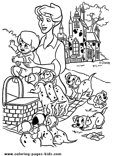 dalmatian coloring pages for kids - photo #16